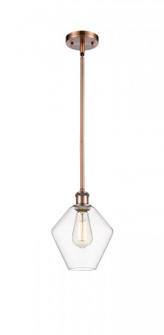 Cindyrella - 1 Light - 8 inch - Antique Copper - Mini Pendant (3442|516-1S-AC-G652-8-LED)