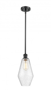 Cindyrella - 1 Light - 7 inch - Matte Black - Mini Pendant (3442|516-1S-BK-G654-7-LED)