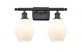 Cindyrella - 2 Light - 16 inch - Matte Black - Bath Vanity Light (3442|516-2W-BK-G651-6)