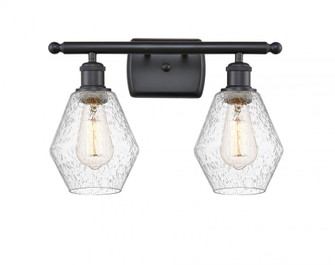Cindyrella - 2 Light - 16 inch - Matte Black - Bath Vanity Light (3442|516-2W-BK-G654-6)