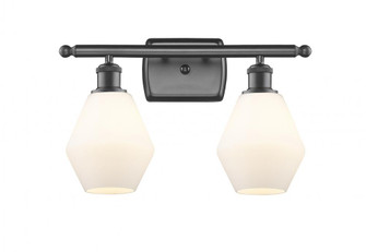 Cindyrella - 2 Light - 16 inch - Oil Rubbed Bronze - Bath Vanity Light (3442|516-2W-OB-G651-6-LED)