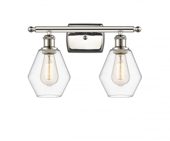 Cindyrella - 2 Light - 16 inch - Polished Nickel - Bath Vanity Light (3442|516-2W-PN-G652-6-LED)
