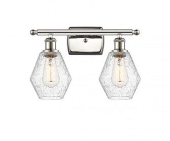 Cindyrella - 2 Light - 16 inch - Polished Nickel - Bath Vanity Light (3442|516-2W-PN-G654-6-LED)