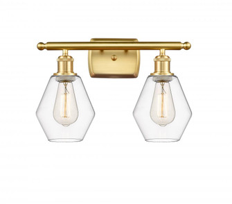 Cindyrella - 2 Light - 16 inch - Satin Gold - Bath Vanity Light (3442|516-2W-SG-G652-6)