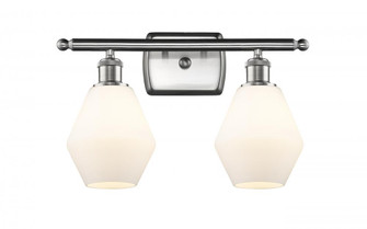 Cindyrella - 2 Light - 16 inch - Brushed Satin Nickel - Bath Vanity Light (3442|516-2W-SN-G651-6-LED)