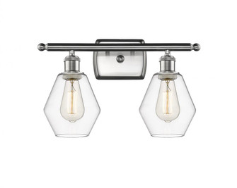 Cindyrella - 2 Light - 16 inch - Brushed Satin Nickel - Bath Vanity Light (3442|516-2W-SN-G652-6)