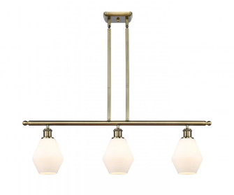 Cindyrella - 3 Light - 36 inch - Antique Brass - Stem hung - Island Light (3442|516-3I-AB-G651-6)