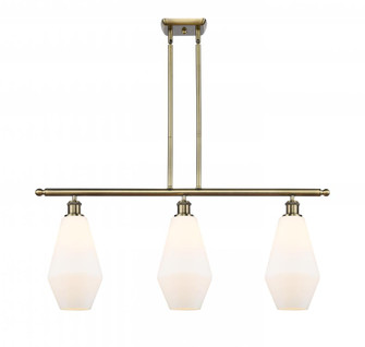 Cindyrella - 3 Light - 36 inch - Antique Brass - Stem hung - Island Light (3442|516-3I-AB-G651-7-LED)