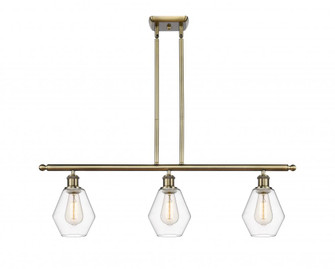 Cindyrella - 3 Light - 36 inch - Antique Brass - Stem hung - Island Light (3442|516-3I-AB-G652-6)