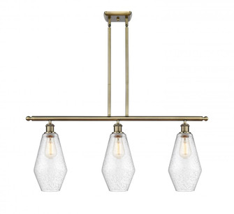 Cindyrella - 3 Light - 36 inch - Antique Brass - Stem hung - Island Light (3442|516-3I-AB-G654-7-LED)