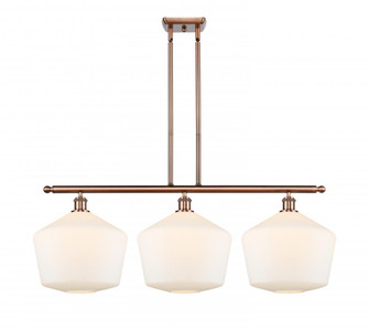 Cindyrella - 3 Light - 39 inch - Antique Copper - Stem hung - Island Light (3442|516-3I-AC-G651-12)