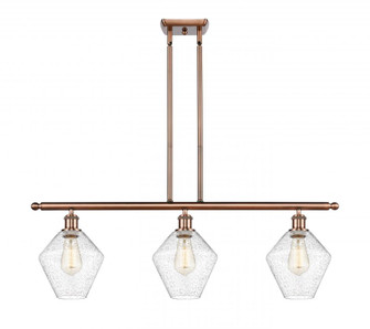 Cindyrella - 3 Light - 36 inch - Antique Copper - Stem hung - Island Light (3442|516-3I-AC-G654-8)