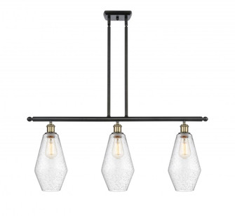 Cindyrella - 3 Light - 36 inch - Black Antique Brass - Stem hung - Island Light (3442|516-3I-BAB-G654-7-LED)