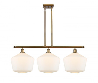 Cindyrella - 3 Light - 39 inch - Brushed Brass - Stem hung - Island Light (3442|516-3I-BB-G651-12-LED)