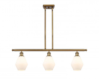 Cindyrella - 3 Light - 36 inch - Brushed Brass - Stem hung - Island Light (3442|516-3I-BB-G651-6-LED)