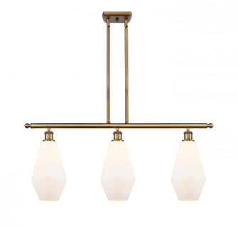 Cindyrella - 3 Light - 36 inch - Brushed Brass - Stem hung - Island Light (3442|516-3I-BB-G651-7)