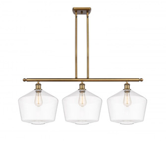 Cindyrella - 3 Light - 39 inch - Brushed Brass - Stem hung - Island Light (3442|516-3I-BB-G652-12-LED)