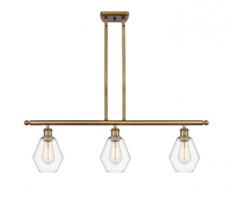 Cindyrella - 3 Light - 36 inch - Brushed Brass - Stem hung - Island Light (3442|516-3I-BB-G652-6-LED)