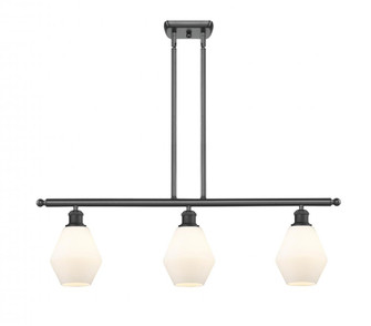 Cindyrella - 3 Light - 36 inch - Matte Black - Stem hung - Island Light (3442|516-3I-BK-G651-6-LED)