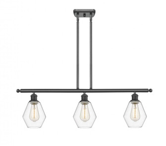 Cindyrella - 3 Light - 36 inch - Matte Black - Stem hung - Island Light (3442|516-3I-BK-G652-6-LED)
