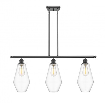 Cindyrella - 3 Light - 36 inch - Matte Black - Stem hung - Island Light (3442|516-3I-BK-G652-7-LED)