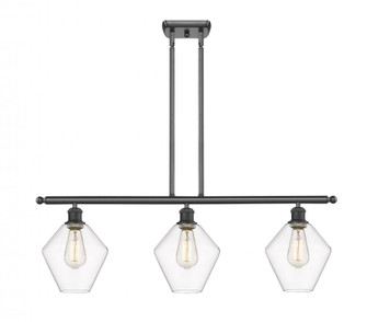 Cindyrella - 3 Light - 36 inch - Matte Black - Cord hung - Island Light (3442|516-3I-BK-G652-8-LED)