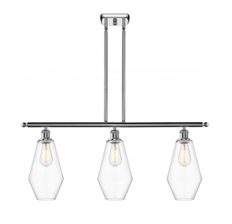 Cindyrella - 3 Light - 36 inch - Polished Chrome - Stem hung - Island Light (3442|516-3I-PC-G652-7)