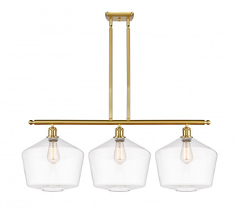 Cindyrella - 3 Light - 39 inch - Satin Gold - Stem hung - Island Light (3442|516-3I-SG-G652-12-LED)