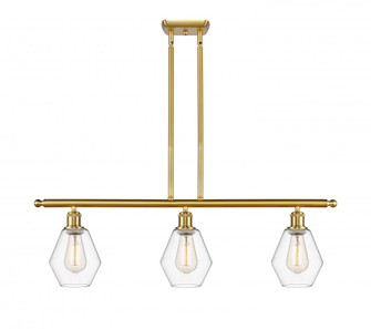 Cindyrella - 3 Light - 36 inch - Satin Gold - Stem hung - Island Light (3442|516-3I-SG-G652-6-LED)