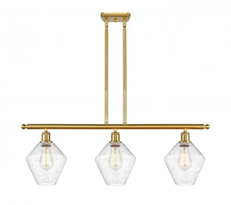 Cindyrella - 3 Light - 36 inch - Satin Gold - Stem hung - Island Light (3442|516-3I-SG-G654-8)