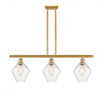 Cindyrella - 3 Light - 36 inch - Satin Gold - Stem hung - Island Light (3442|516-3I-SG-G654-8-LED)