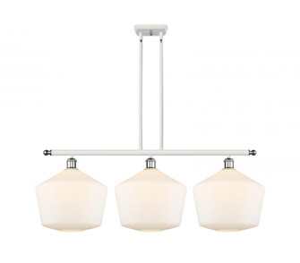 Cindyrella - 3 Light - 39 inch - White Polished Chrome - Stem hung - Island Light (3442|516-3I-WPC-G651-12-LED)