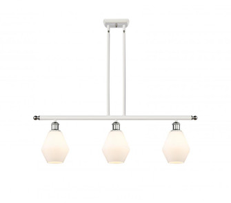 Cindyrella - 3 Light - 36 inch - White Polished Chrome - Stem hung - Island Light (3442|516-3I-WPC-G651-6-LED)