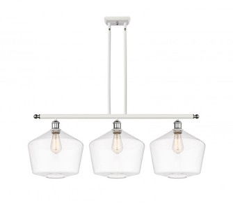 Cindyrella - 3 Light - 39 inch - White Polished Chrome - Stem hung - Island Light (3442|516-3I-WPC-G652-12-LED)