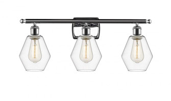 Cindyrella - 3 Light - 26 inch - Polished Chrome - Bath Vanity Light (3442|516-3W-PC-G652-6-LED)
