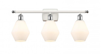 Cindyrella - 3 Light - 26 inch - White Polished Chrome - Bath Vanity Light (3442|516-3W-WPC-G651-6)