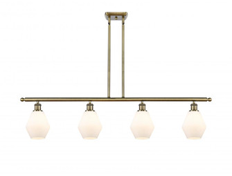 Cindyrella - 4 Light - 48 inch - Antique Brass - Stem hung - Island Light (3442|516-4I-AB-G651-6-LED)