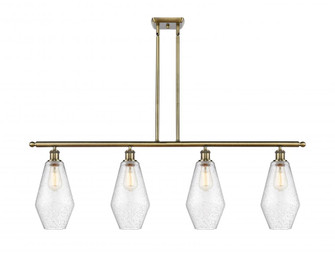 Cindyrella - 4 Light - 48 inch - Antique Brass - Stem hung - Island Light (3442|516-4I-AB-G654-7-LED)
