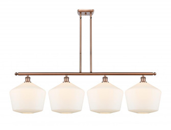 Cindyrella - 4 Light - 50 inch - Antique Copper - Stem hung - Island Light (3442|516-4I-AC-G651-12-LED)