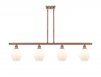 Cindyrella - 4 Light - 48 inch - Antique Copper - Stem hung - Island Light (3442|516-4I-AC-G651-6-LED)
