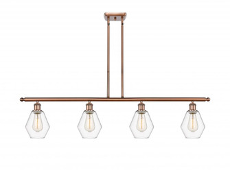 Cindyrella - 4 Light - 48 inch - Antique Copper - Stem hung - Island Light (3442|516-4I-AC-G652-6)