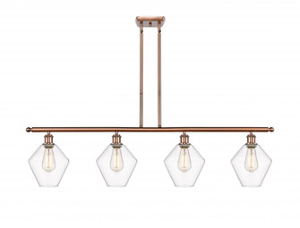 Cindyrella - 4 Light - 48 inch - Antique Copper - Cord hung - Island Light (3442|516-4I-AC-G652-8)