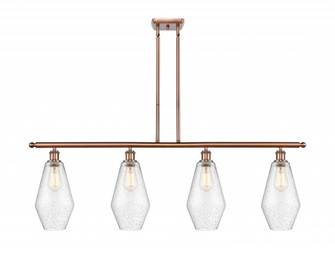 Cindyrella - 4 Light - 48 inch - Antique Copper - Stem hung - Island Light (3442|516-4I-AC-G654-7)