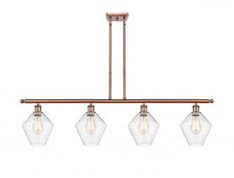 Cindyrella - 4 Light - 48 inch - Antique Copper - Stem hung - Island Light (3442|516-4I-AC-G654-8-LED)