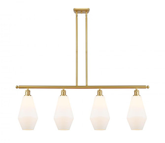 Cindyrella - 4 Light - 48 inch - Satin Gold - Stem hung - Island Light (3442|516-4I-SG-G651-7-LED)
