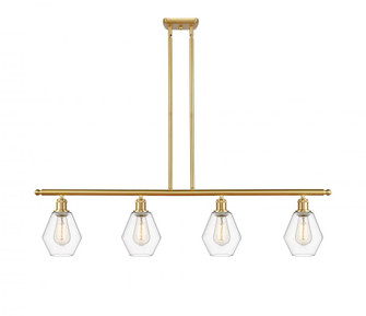 Cindyrella - 4 Light - 48 inch - Satin Gold - Stem hung - Island Light (3442|516-4I-SG-G652-6-LED)