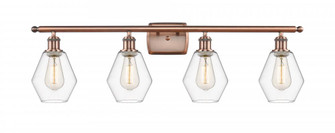 Cindyrella - 4 Light - 36 inch - Antique Copper - Bath Vanity Light (3442|516-4W-AC-G652-6-LED)