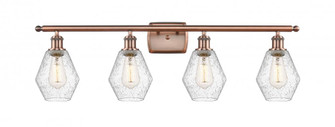 Cindyrella - 4 Light - 36 inch - Antique Copper - Bath Vanity Light (3442|516-4W-AC-G654-6-LED)