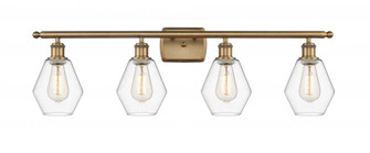 Cindyrella - 4 Light - 36 inch - Brushed Brass - Bath Vanity Light (3442|516-4W-BB-G652-6-LED)