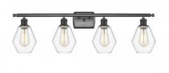 Cindyrella - 4 Light - 36 inch - Matte Black - Bath Vanity Light (3442|516-4W-BK-G652-6-LED)